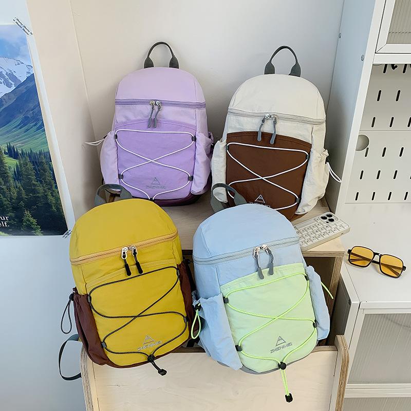 Schoolbag Niche Design Travel Bag Dopamine Outdoor Mountaineering Bag High Value Backpack Women's Leisure Fitness Cycling Backpack