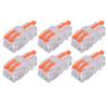 30PCS Quick Splicing Wire Connector Transparent PC Copper Stripping Terminal Splitter DF‑12