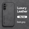 KEYSION Luxury Retro PU Leather Case for Samsung A17 5G Soft Silicone+PC Shockproof Phone Back Cover for Galaxy A17 5G