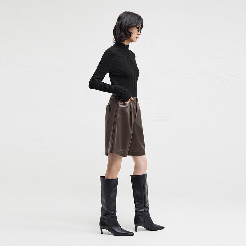 Bo Designer Capsule Series Women's Stand-Collar Knit Sweater