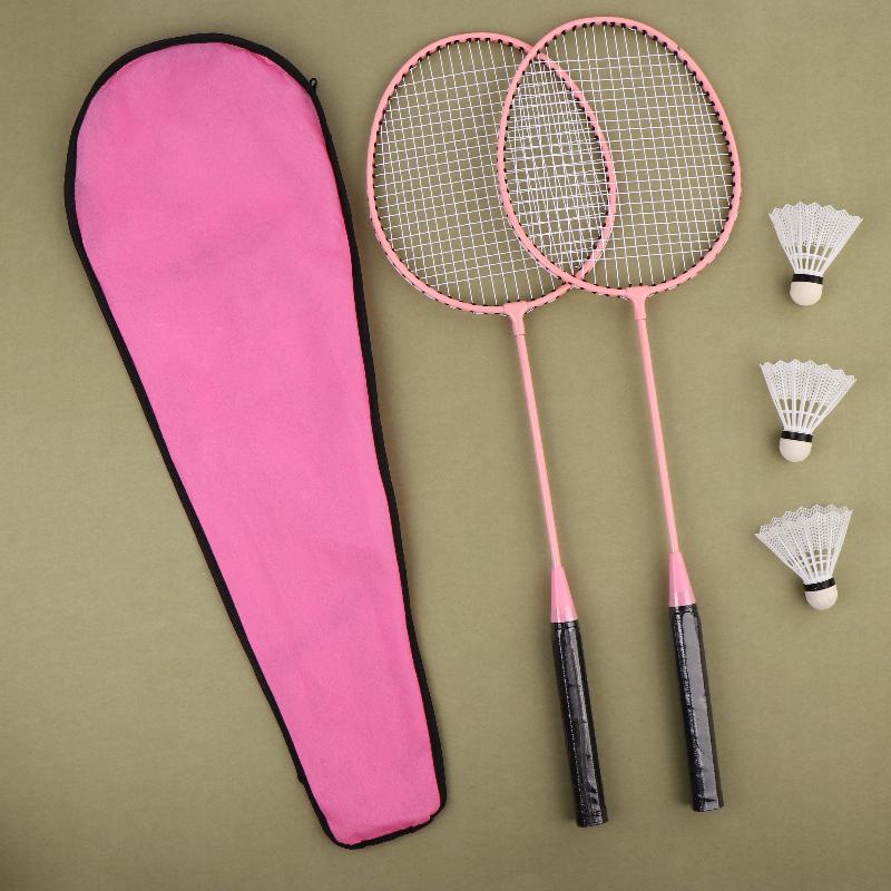 New 1Set Beginners Badminton Professional Training Durable Leisure Sports Racquet Durable Badminton Racket Set