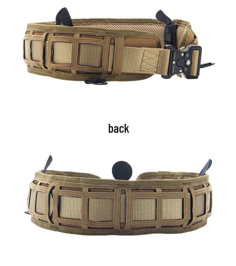 Tactical Laser-Cut Molle Camouflage Waist Belt for Outdoor Training