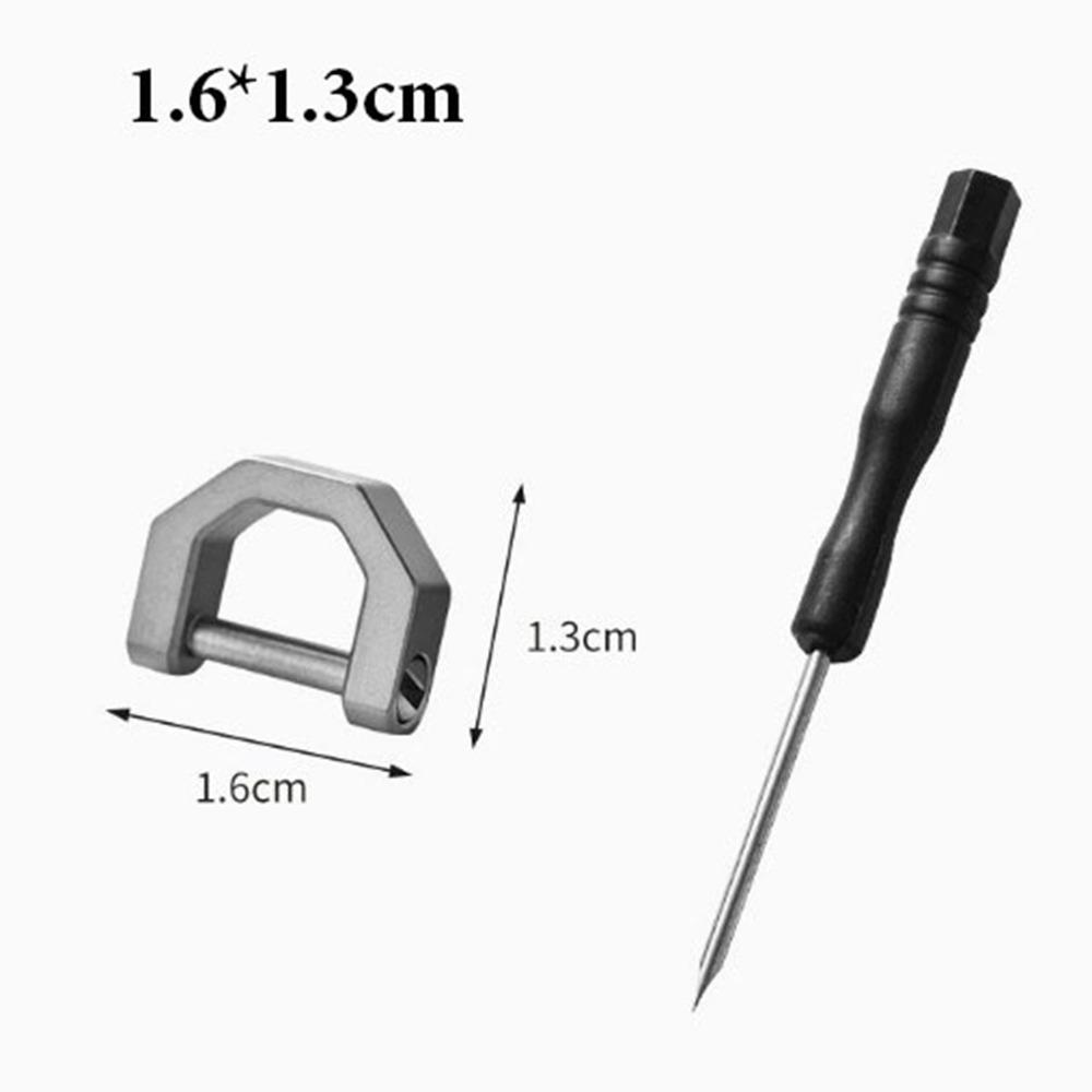 Tragbare Titan Hufeisen Schnallen Multifunktionale Schlüsselanhänger Haken Outdoor Zubehör