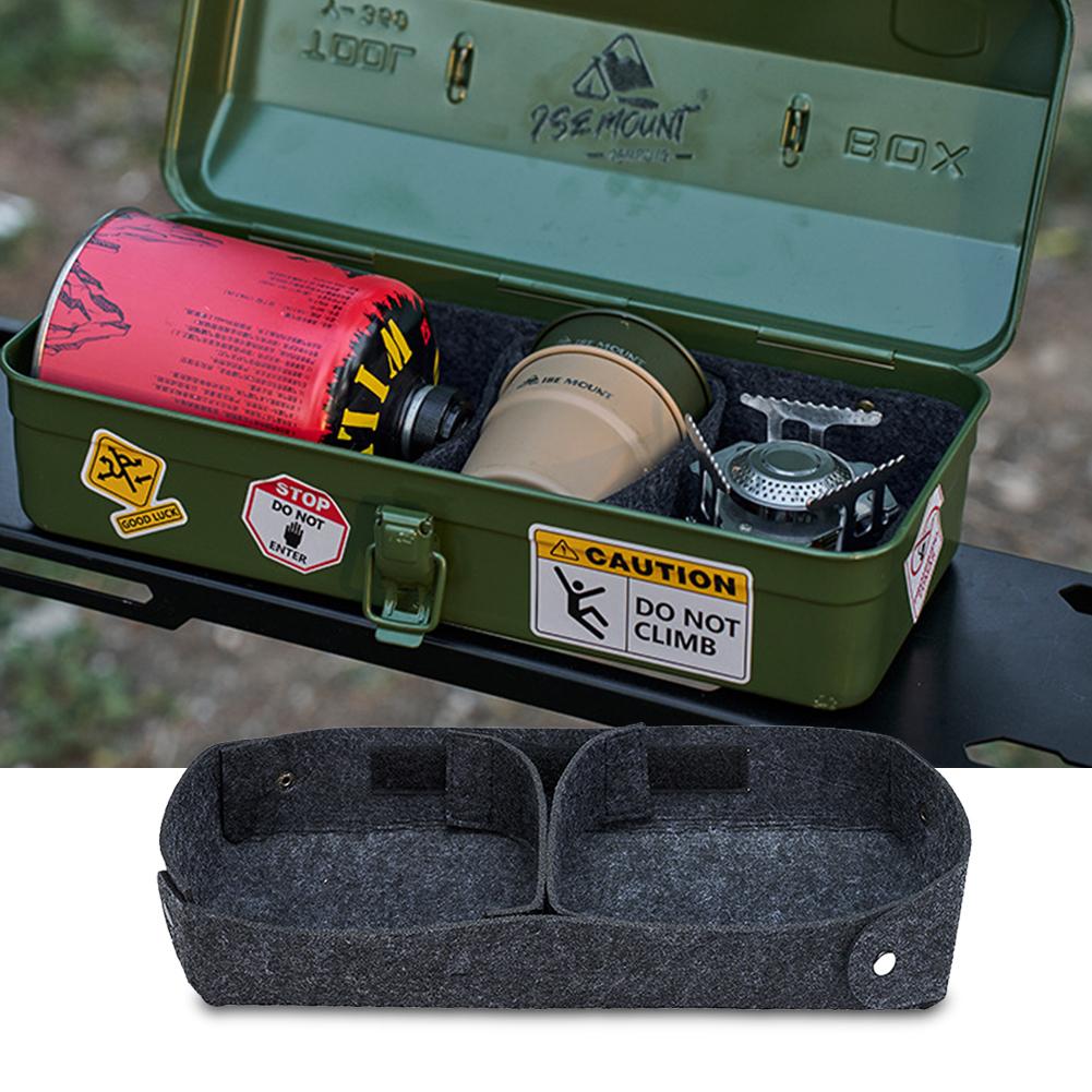 5-1PCS Partition Toolbox Liner Felt Toolbox Insert Organizer Anti-Slip Soft Felt Toolbox Inner Divider for Y350 Iron Tool Box