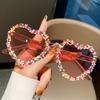 Cute Luxury Vintage Sunglasses Heart Shape Candy Color Punk Sunglasses Beach Sun Glasses Party Eyewear
