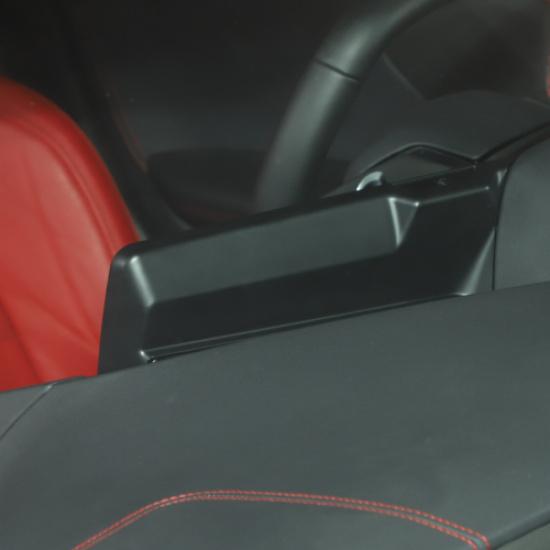 Interior Matte Black Console GPS Navigation Cover Trim For Corvette C8 Stingray