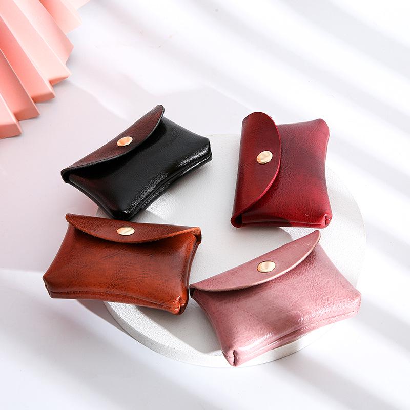 2022 New Korean Style Women’s Mini Coin Purse: Cute, Simple Holder for Coins, Earphones, Cables, and Cards