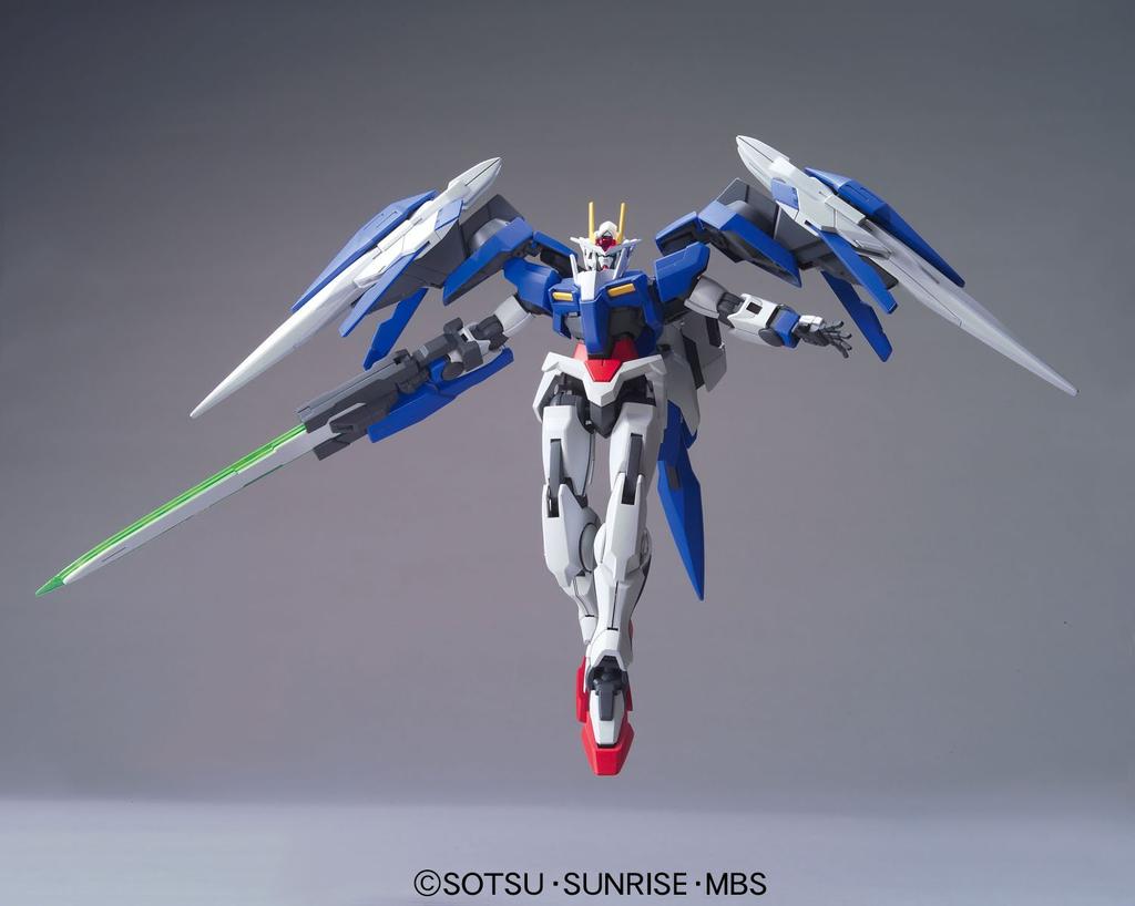 HG Double O Raiser Kondensatoranzug Gundam 1/144 GN-0000+GNR-010 (GN-Typ) (Handy 00)