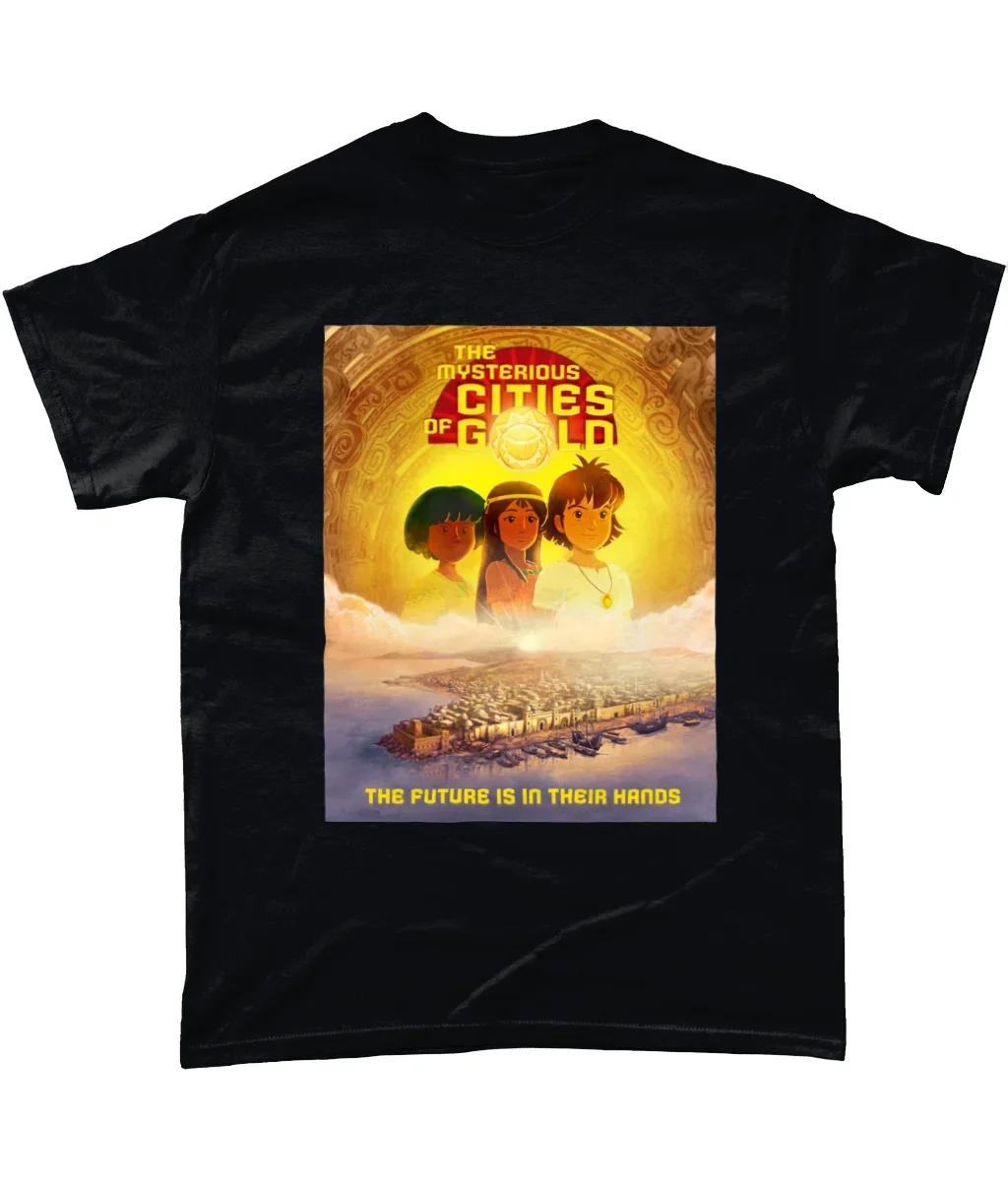 

Mysterious Cities of Gold 80s Kids Cartoon Unisex Tshirt T-Shirt Tee ALL SIZES - Men s Summer Cotton Graphic Tee S разноцветный