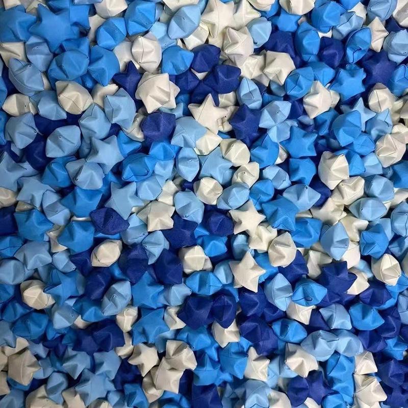 Luminous Handmade Origami Star Gift - Multicolor Lucky Birthday Wish Star