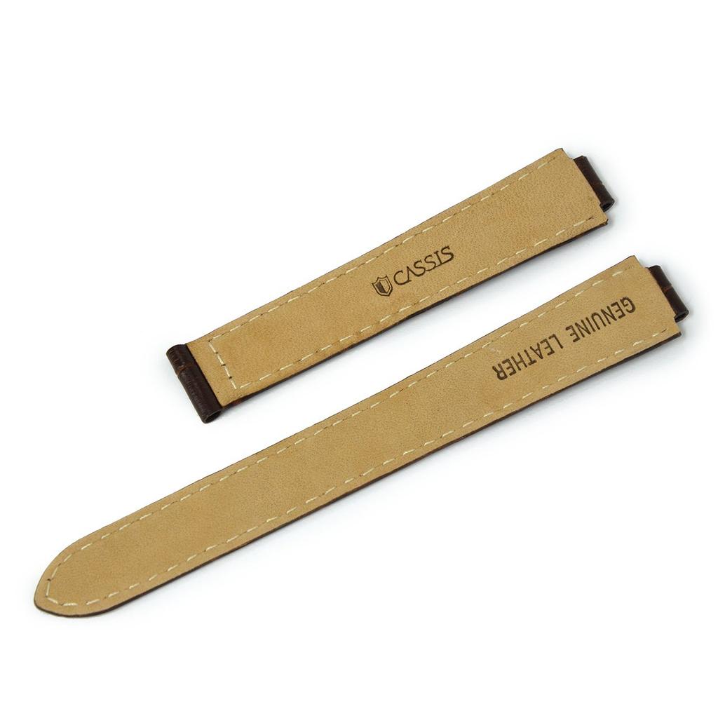 CASSIS Watch Strap Belt Replacement for Cassis Cartier Ballon Bleu Calf Cowhide Genuine Leather TYPE BARON 8mm 11mm 12mm Black Replacement Tool