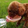 Tampa de Garrafa Bebedouro Portátil para Animais de Estimação Alimentador de Água Portátil para Cães Tigela de Água para Viagem com Cordão para Cães e Gatos Acampamento