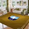 Lazio FC Design Crystal Velvet Rug Soft Decorative Mat for Bedroom Entrance