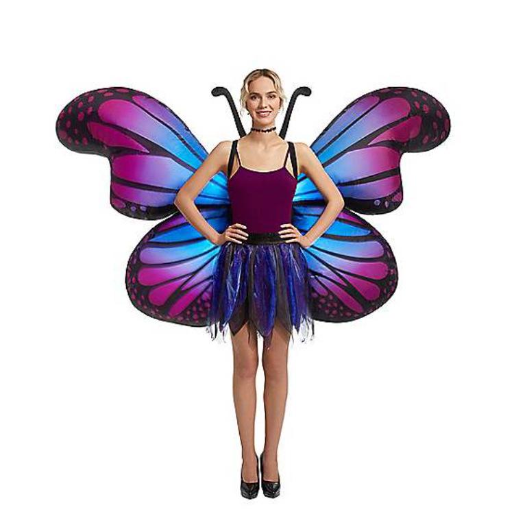 

Надувная одежда с крыльями бабочки + висящая на спине надувная одежда с бабочкой + Tiktok такая же популярная надувная одежда, милая