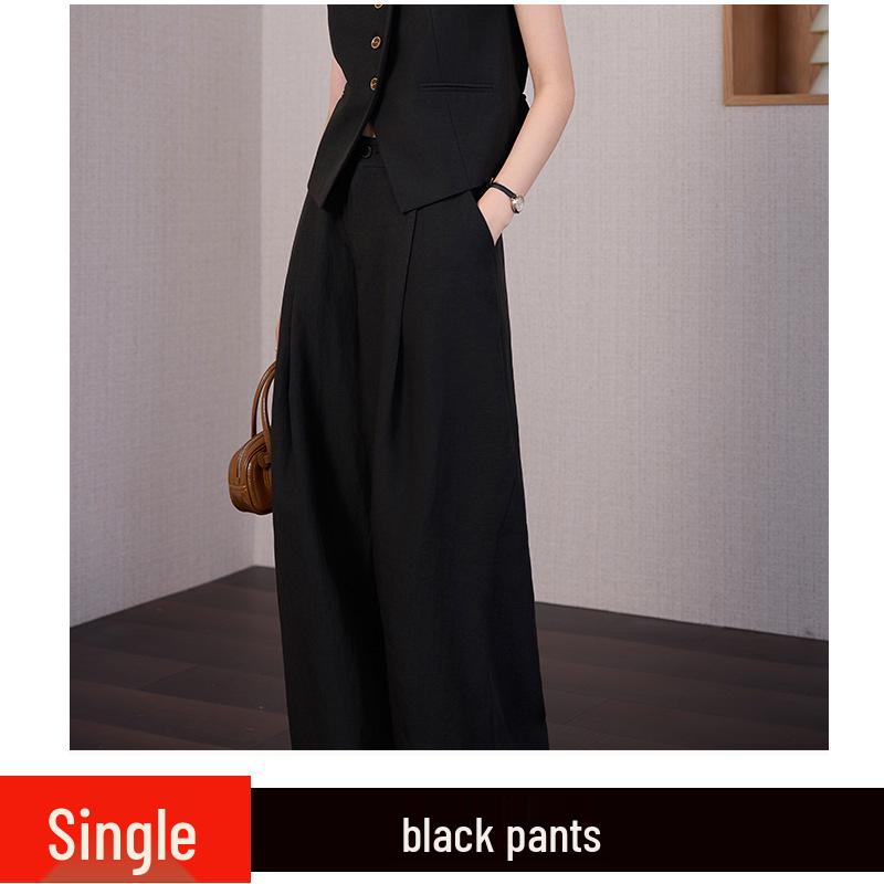 Women s Petite Apricot Linen Suit: Versatile Vest & Pants - 2026 Spring/Summer Collection XXXL