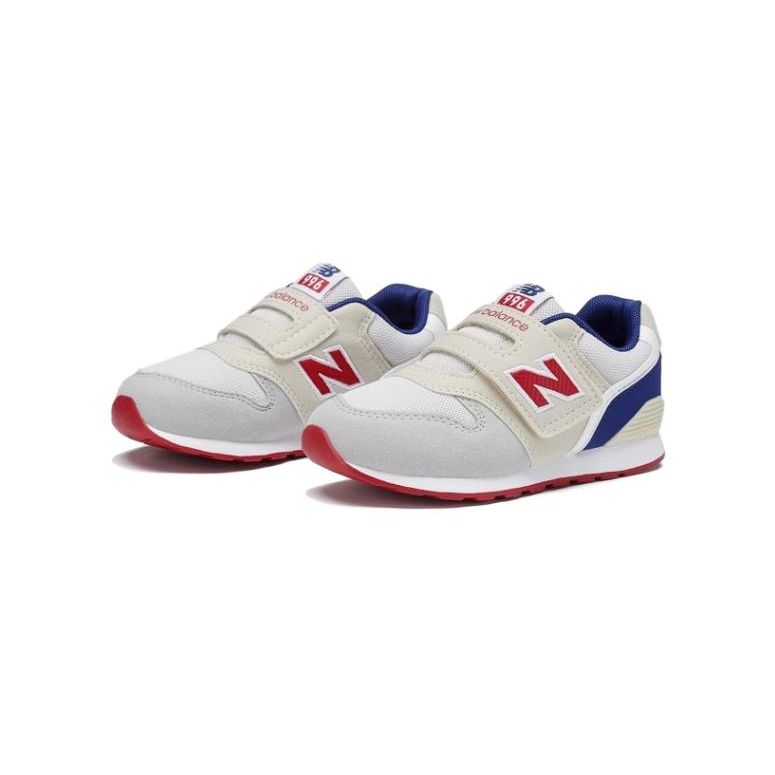 New Balance Comfortable Sports Low-Top Walking Shoes Baby Shoes Gray Beige Blue IZ996JD3