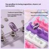 1 Set Non-Magnetic Fake Nail Holder Gel Polish Practice Display Stand Plastic Showing Shelf Nail Art Photography Tool