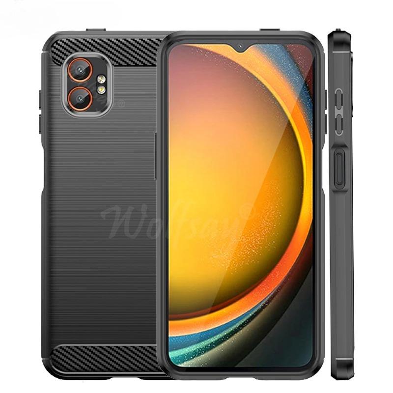 For Samsung Galaxy XCover 7 Pro Case Silicone Carbon Fiber Back Cover Samsung X Cover 7 Pro Case For Samsung X Cover 7 Pro Case