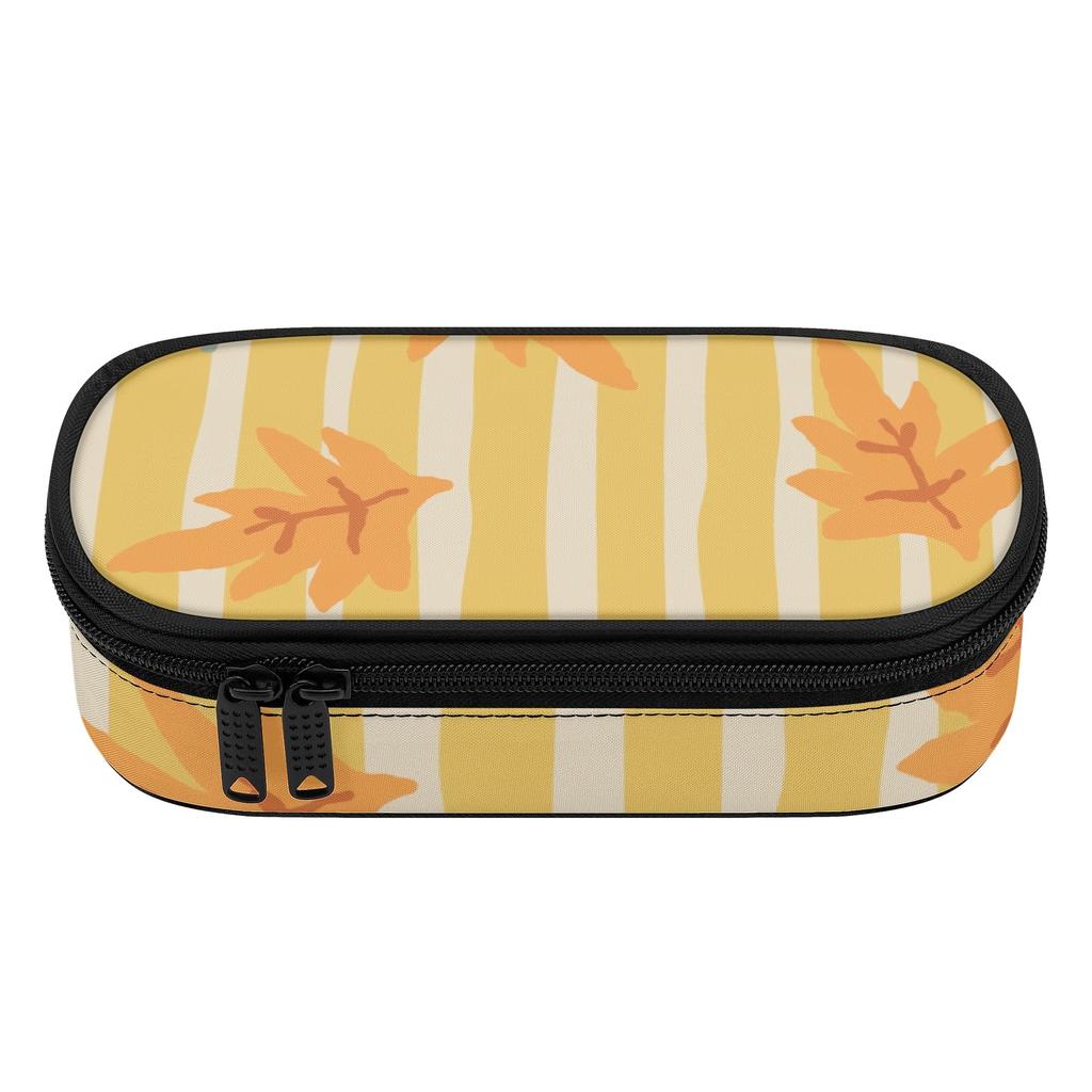 Pencil Bag Spacious Storage Secure Zipper 300D Polyester with Mesh Divider Pen Holders and Spacious Main Compartment for Students