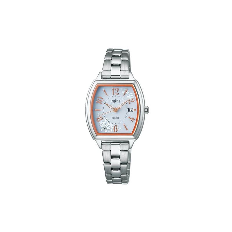 SEIKO Alba ingenu Diamond Lily Series 50 Meters Waterproof Solar Quartz Steel Strap Women s Watch White Dial AHJD437 синий
