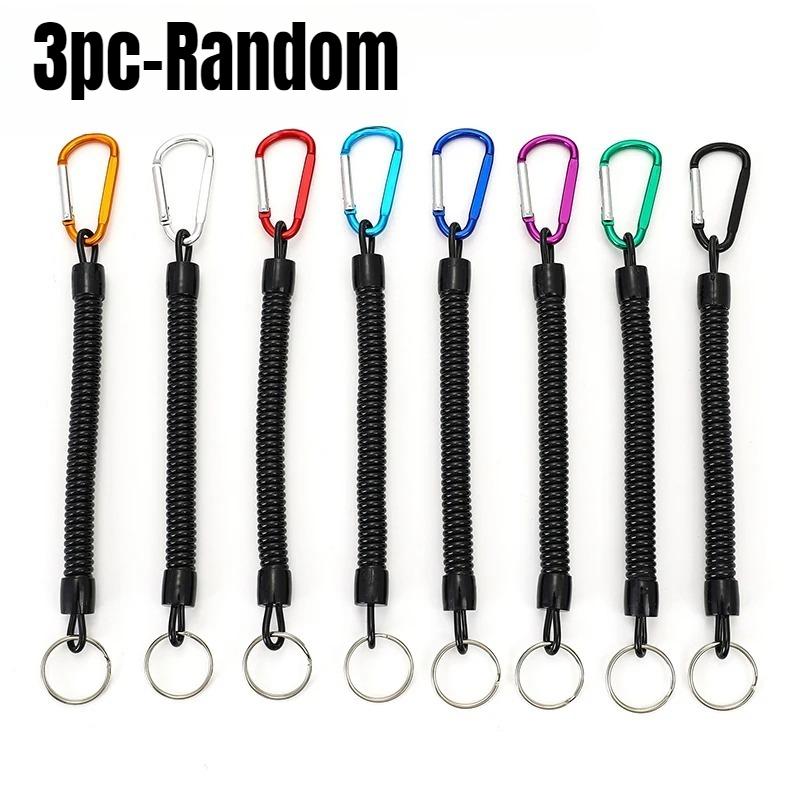 

Висувний рибальський шнур - Телескопічний пружинний затискач з карабіном для човна/каяка/вудки, Страхувальний шнур проти втрати