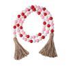 Bead Garland with Tassel Handmade Natural Sturdy Durable for Farm House