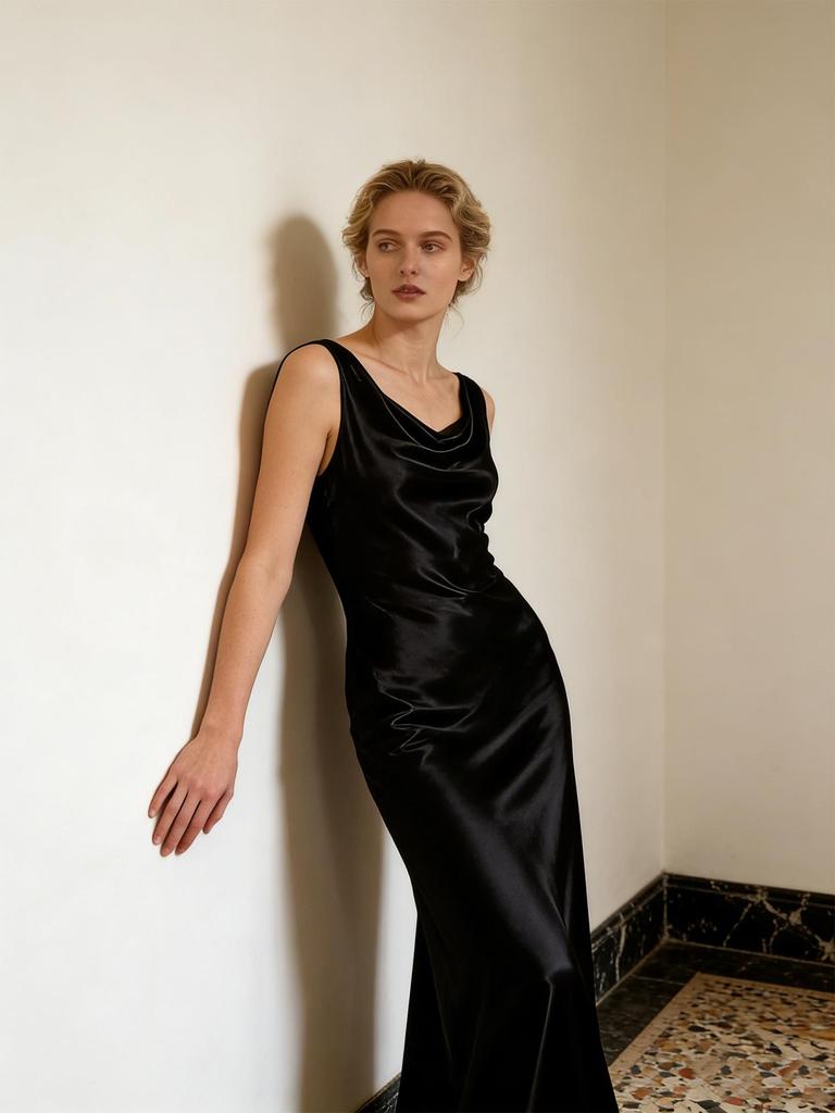Elegant European Seaside Tyndall Effect Evening Dress