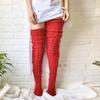 Women Winter Warm Breathable Long Johns Mohair Knee Length Knitted Wool Stretch High Sockings Femboy Leg Warmers Kawaii Clothes