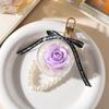 1Pcs Fashion Colorful Fairy Forever Rose Flower Keychains Lover Key Chain Jewelry Flower Hanging Keychain Romantic Gifts
