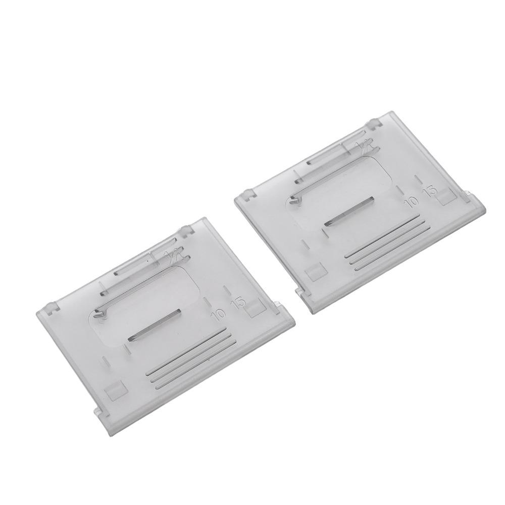 2PCS Transparent Bobbin Cover Plate Slide Plate Plastic Bobbin Cover Plate  Sewing Machine