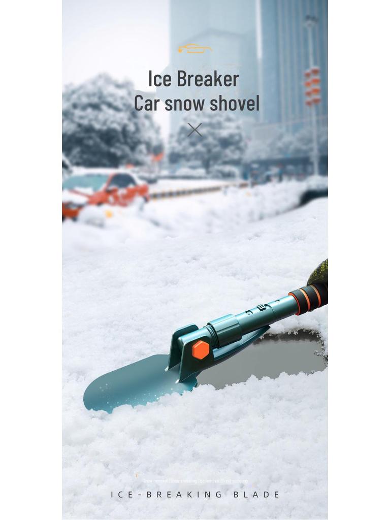 4-in-1 Multifunctional Car Snow Shovel & Ice Scraper