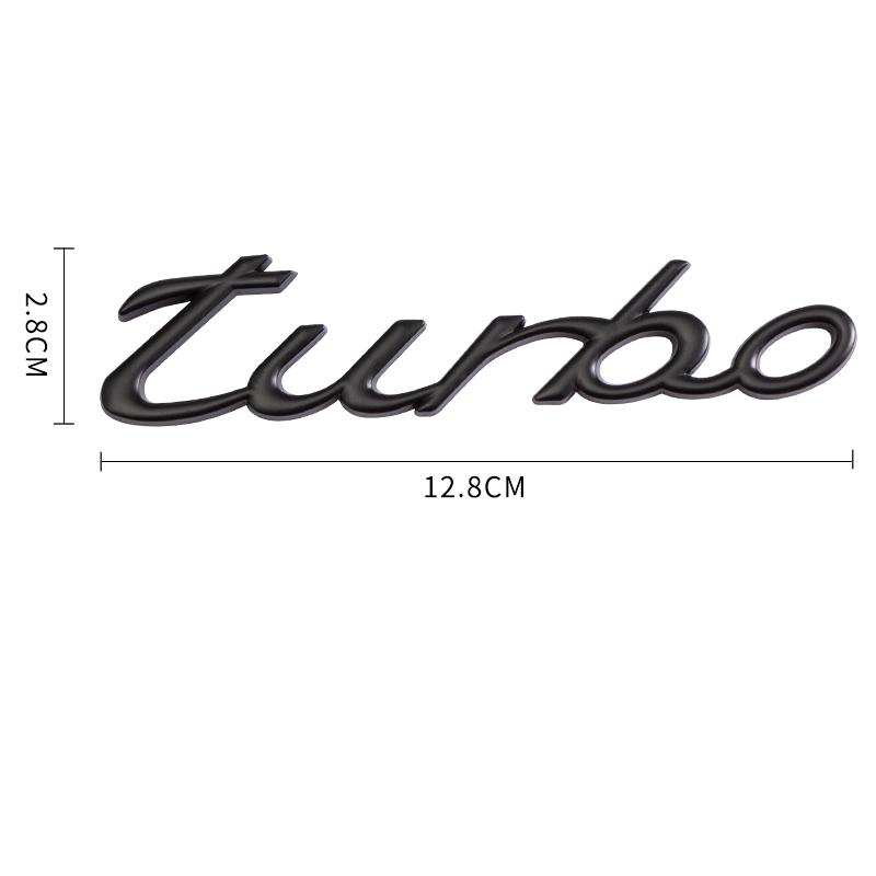 Literă TURBO Autocolant metalic 3D Insignă universală pentru caroserie Emblemă Decal Galvanoplastie Decorare hayon auto