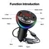 Bluetooth 5.0 FM Transmitter Car MP3 Modulator Player Handsfree Audio Receiver PD+USB Phone Charger With 3 in 1 Charge Cable