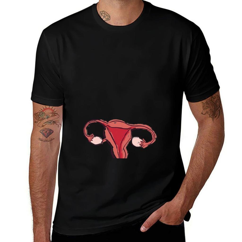 Uterus Single TShirt Large Size Short Sleeve TShirt