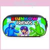 Rainbow Friends Pencil Case With Polyester Material For School Kids Gift Storage Organizer