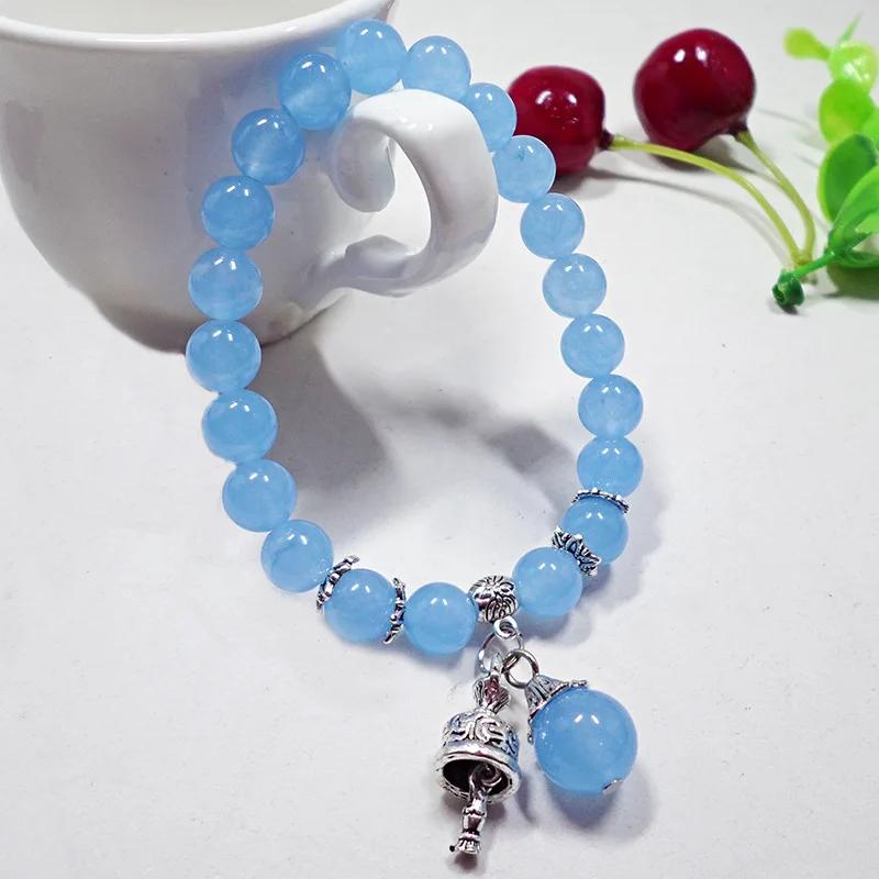 Fashion Pink Crystal Quartz Natural Stone Bracelet Elastic Reiki Healing Energy Strand Bangles Jewelry Beads Lovers Woman Gift