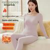 FENTENGCARE Women's Double-Sided Brushed Thermal Underwear Set