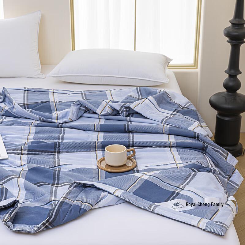 Royal Sleep Home Cotton Checkered Summer Quilt
