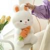 Cute Radish Rabbit Plush Toy Soft Bunny Stuffed Animal Doll for Girls Kids Sleeping Companion Birthday Gift