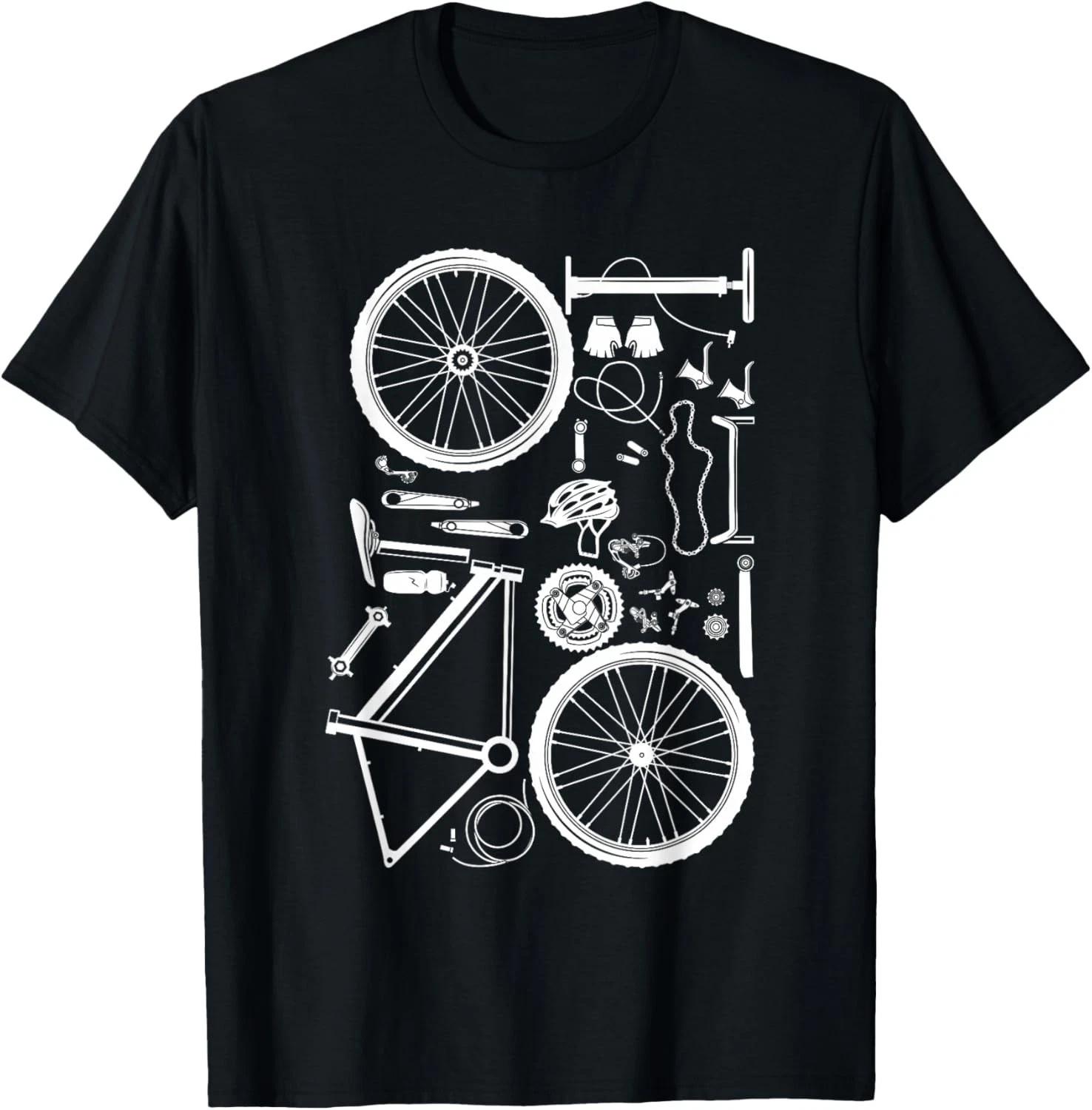 

Funny Bike Parts - Downhill Rider Mountainbike MTB Cycling Gift Unisex T-Shirt L