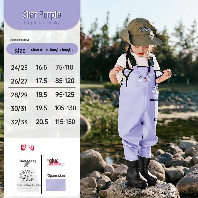 Unisex Kids Full-Body Waterproof Wader Suit XXL