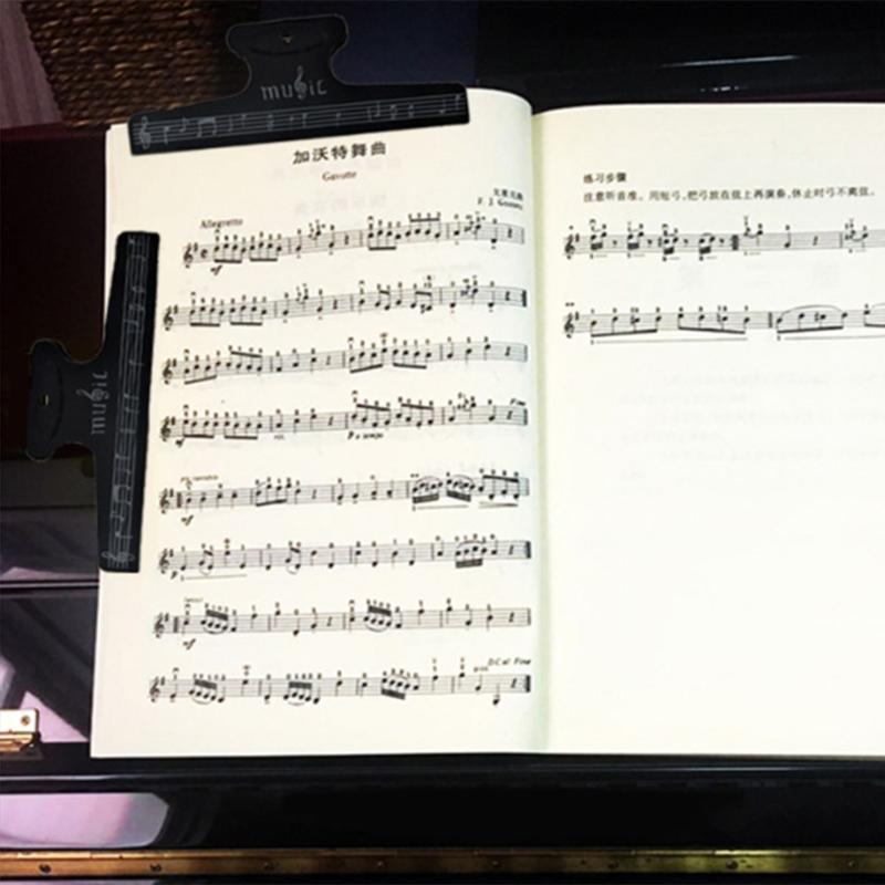 Music Notes Clip Music Clip Book Page Clip Plastic Big Music Stationery Book Clip Music Book Page Holder Practice Parts