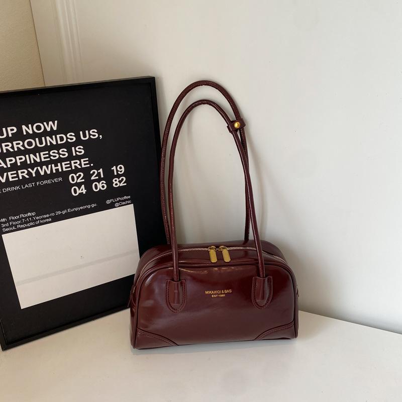 Korean Version Retro Large-capacity Tote Bag Women's 2025 Autumn New Fashion Single Shoulder Underarm Commuter Pillow Bag Women