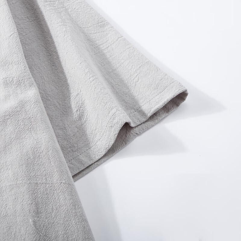 Men's Pure Cotton Henley Loose Short Sleeve T-Shirt