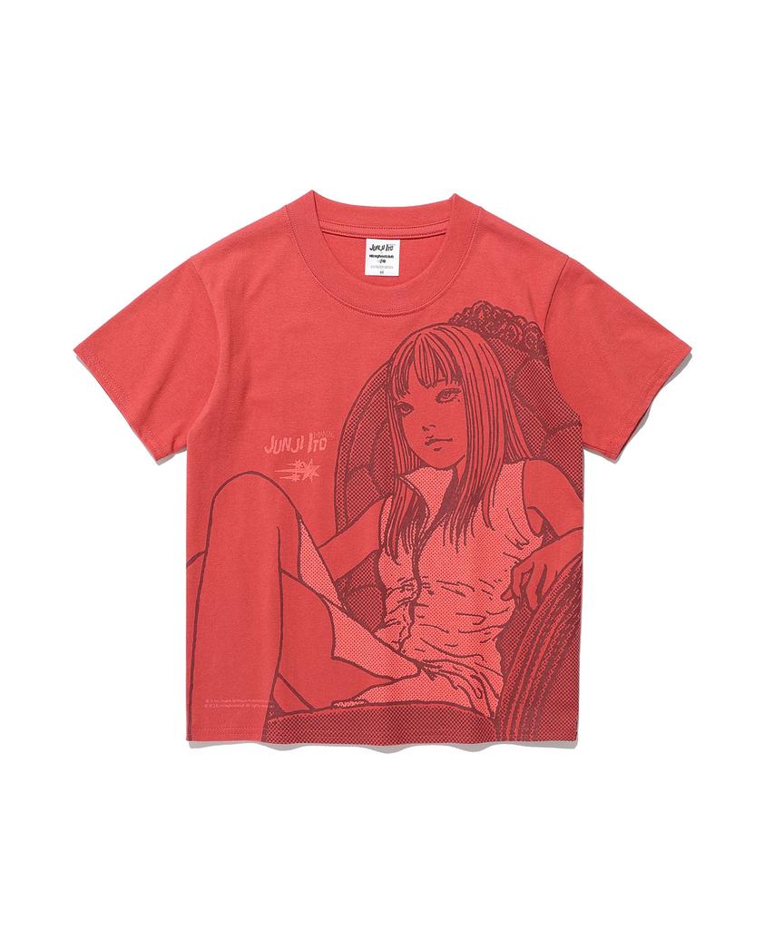 NICEGHOSTCLUB Junji Ito Maniac Tomie Mini Tee_Coral(Ng2Fmft583B)