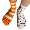 Kreative Damen Cartoon Garten Aal Mittelrohr Freizeitsocken Ins Style Niedlich Gestreift Lustig Fisch Baumwolle Atmungsaktiv Frotteesocken