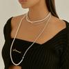 Lunne Silver 925 Two-Way White Gray Pearl Necklace #Lsn51