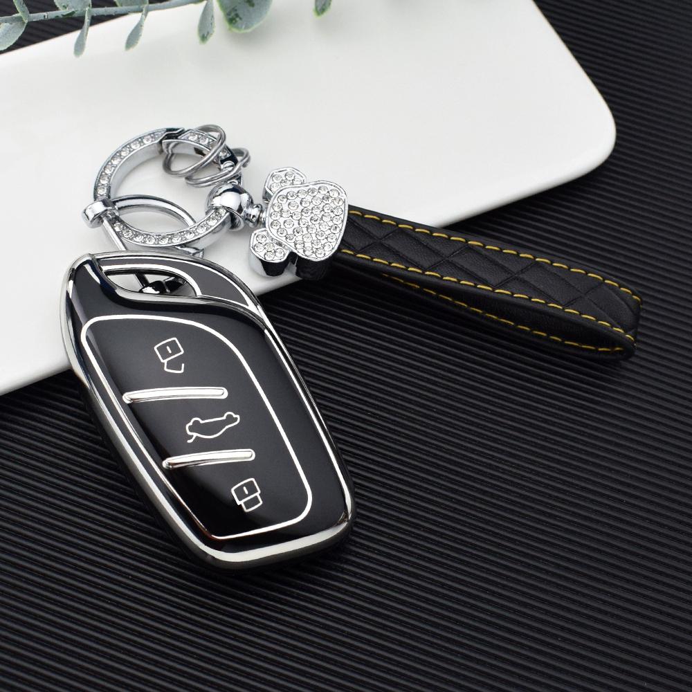 For Roewe Rx3 Rx5 Rx8 Erx5 I6 I5 For Mg 4 Mg4 Ev Mg Hs Gt Zs Ev Zx Mg5 Mg6 3 Buttons Tpu Fob Key Cover Case