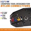 Crimping Tool For Insulated Electrical Connectors - Ratcheting Wire Crimper - Wire Crimp Tool 22-10 AWG(0.5-6mm)