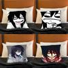 Creepy Urban Killer Jeff Pillow Case Plush Pillow Cases Home Decoration Pillow Cover for Sofa Bed Chair Living Room